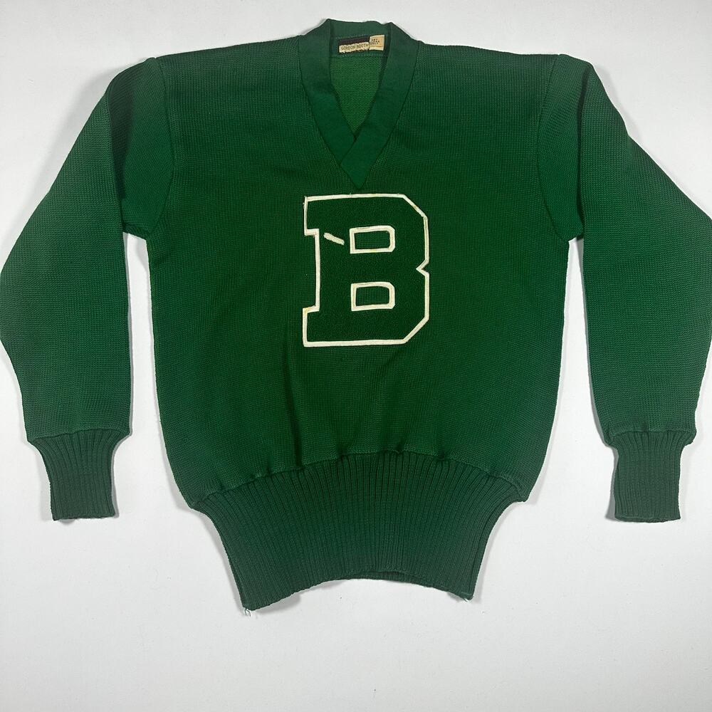 Vintage 1950s Wilson Letterman Wool Sweater Sz 42